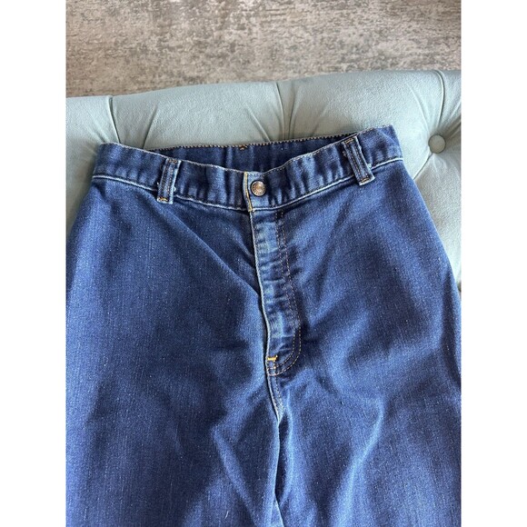 Vintage 70s Levis Jeans USA Made High Waist Wide Leg Own History - Picture 3 of 14